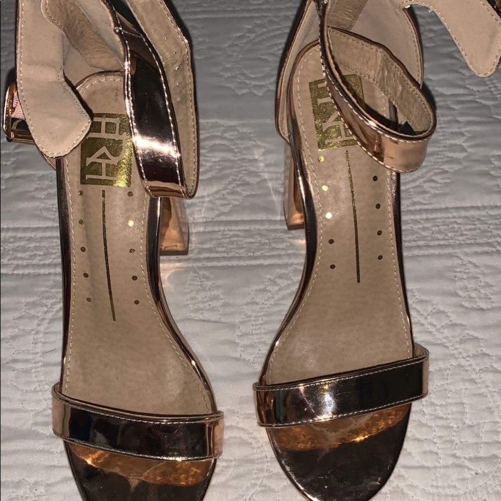Cute gold heels